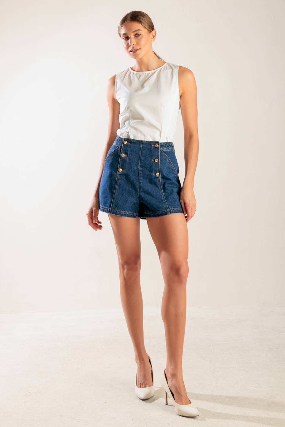 Peggy Denim Short