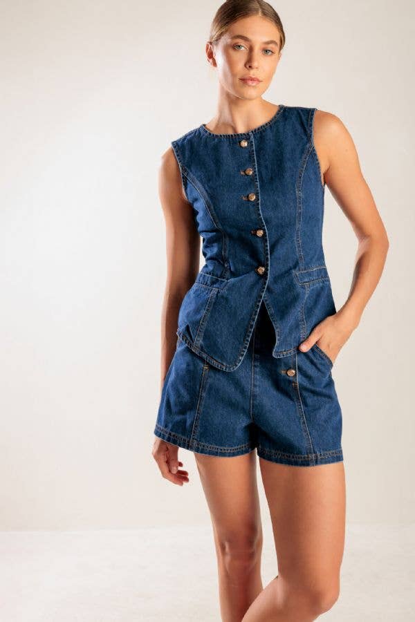 Angelica Denim Vest