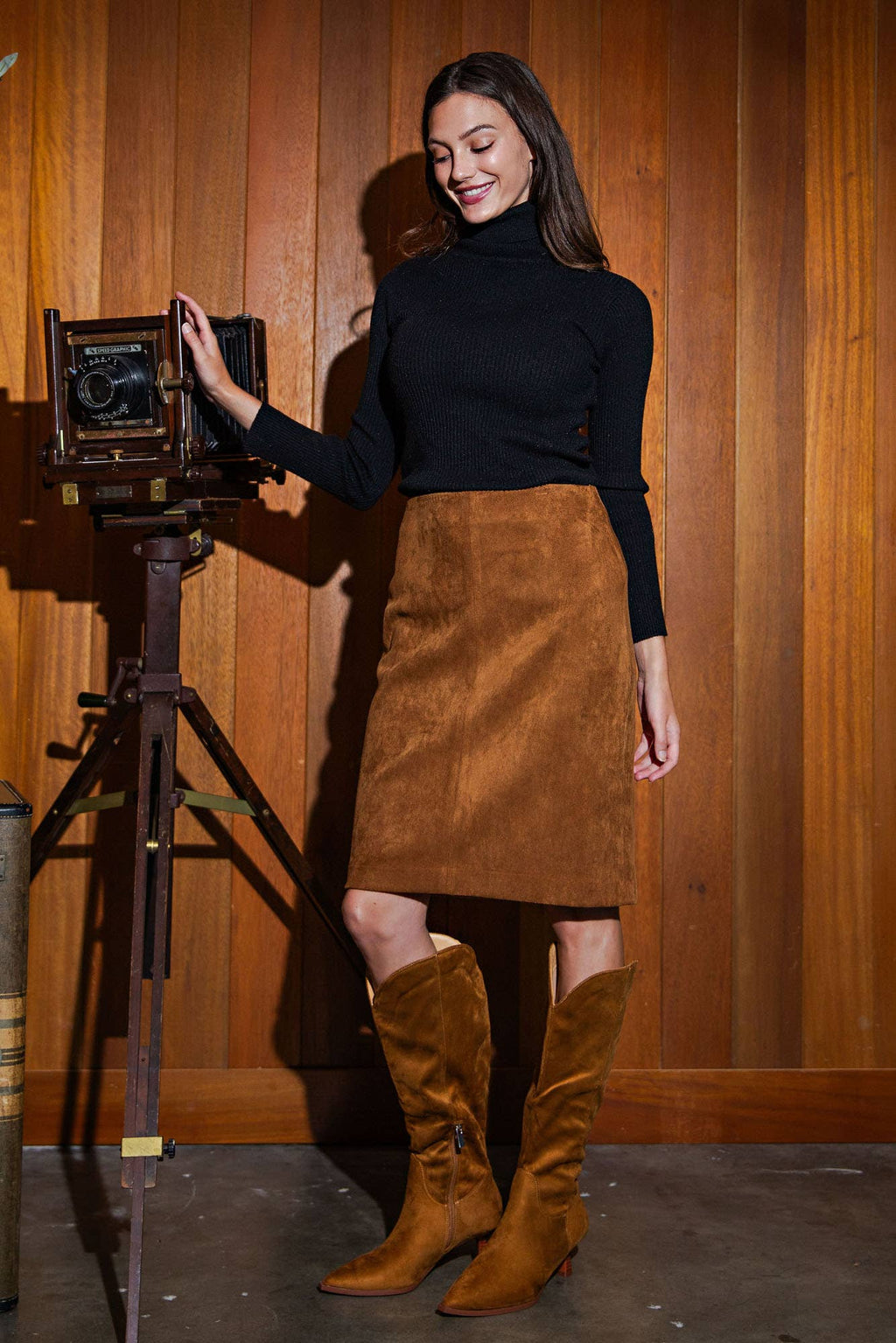 Velma Suede Skirt