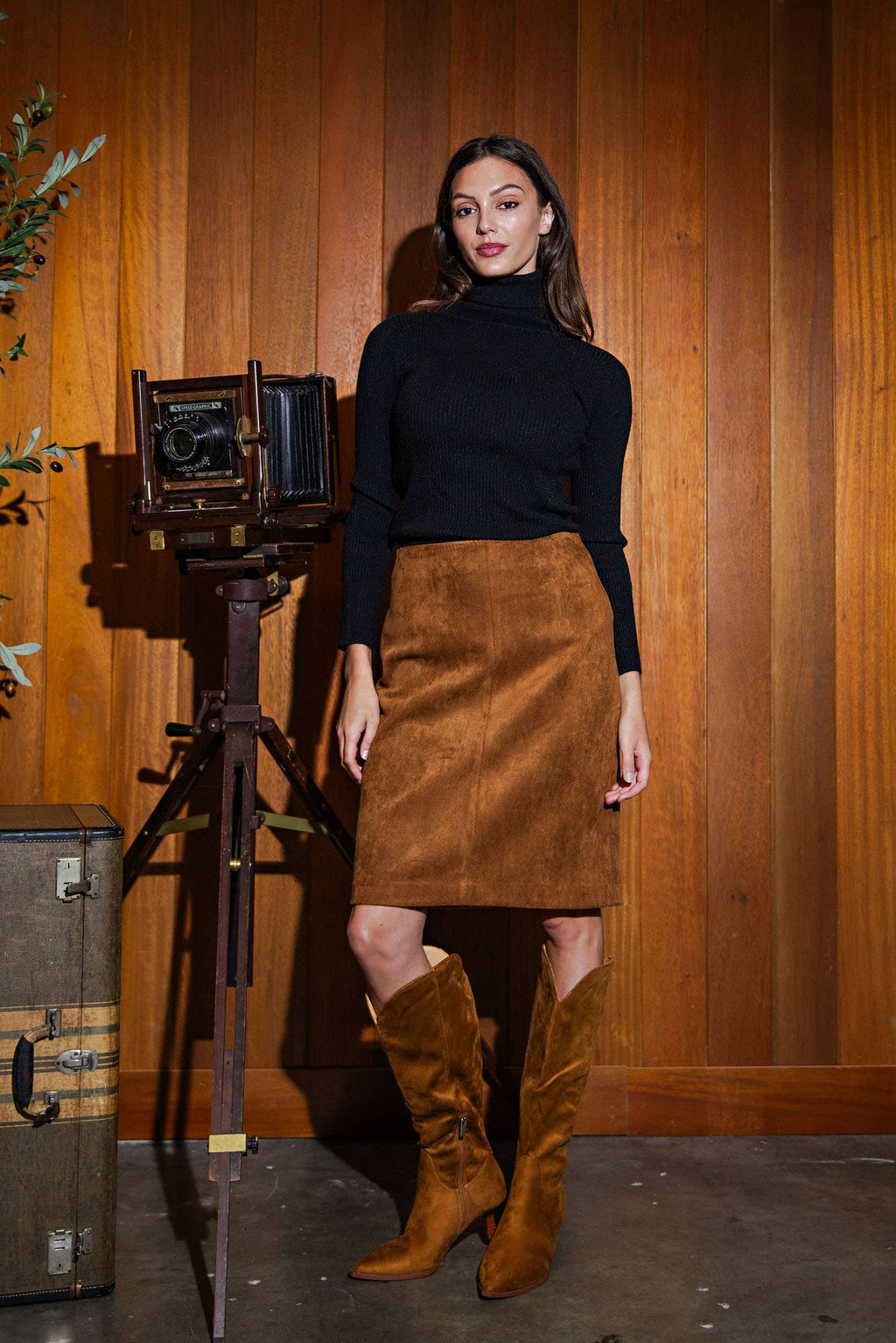 Velma Suede Skirt