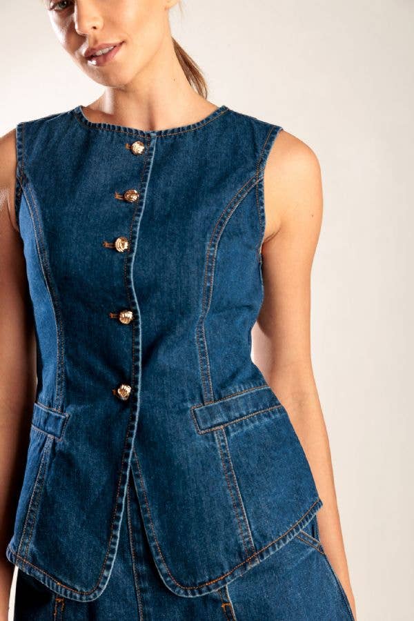 Angelica Denim Vest