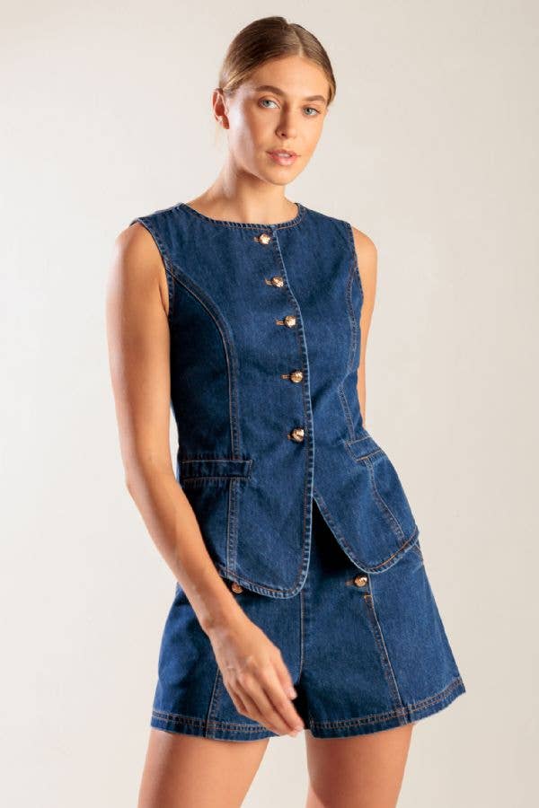 Angelica Denim Vest