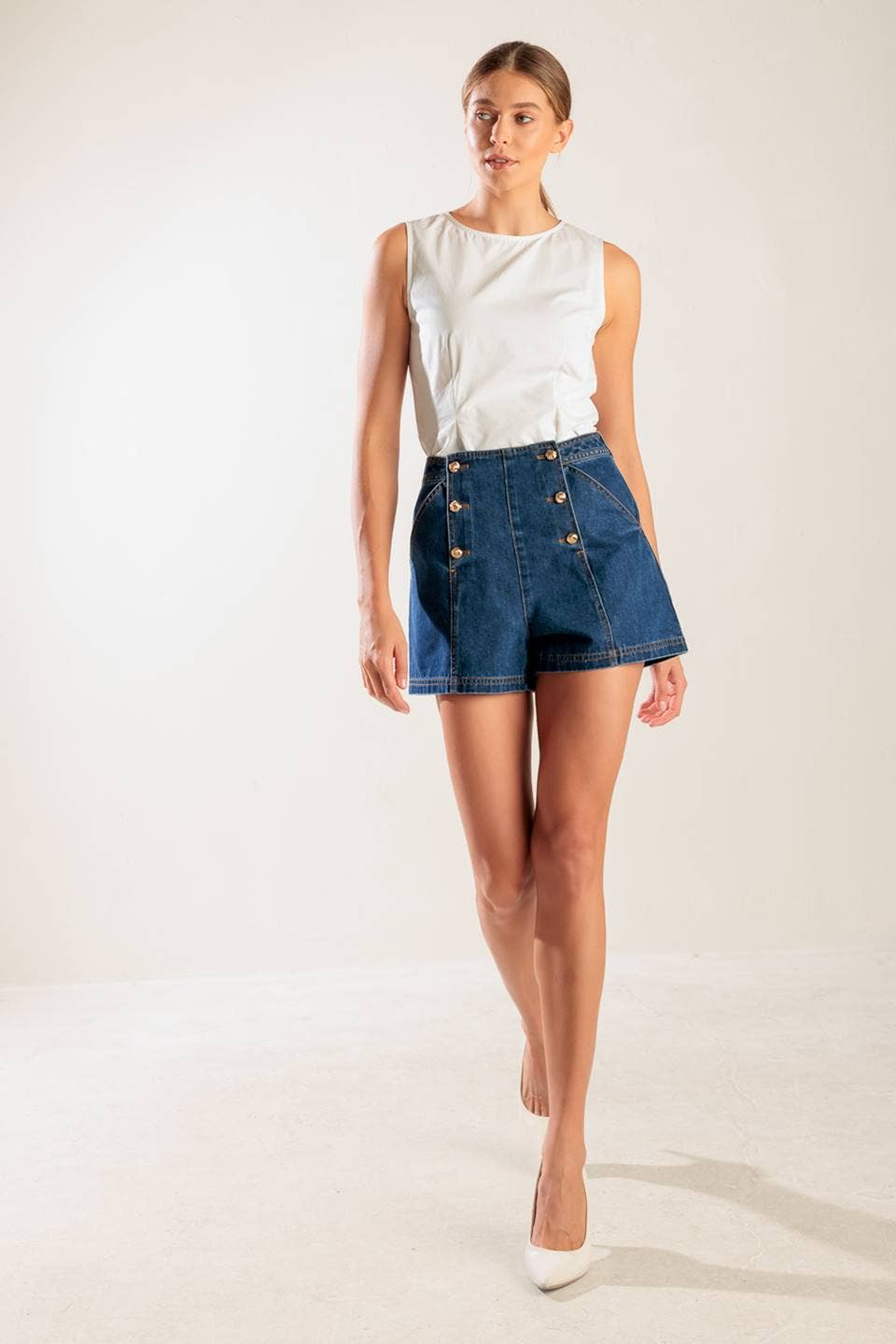 Peggy Denim Short