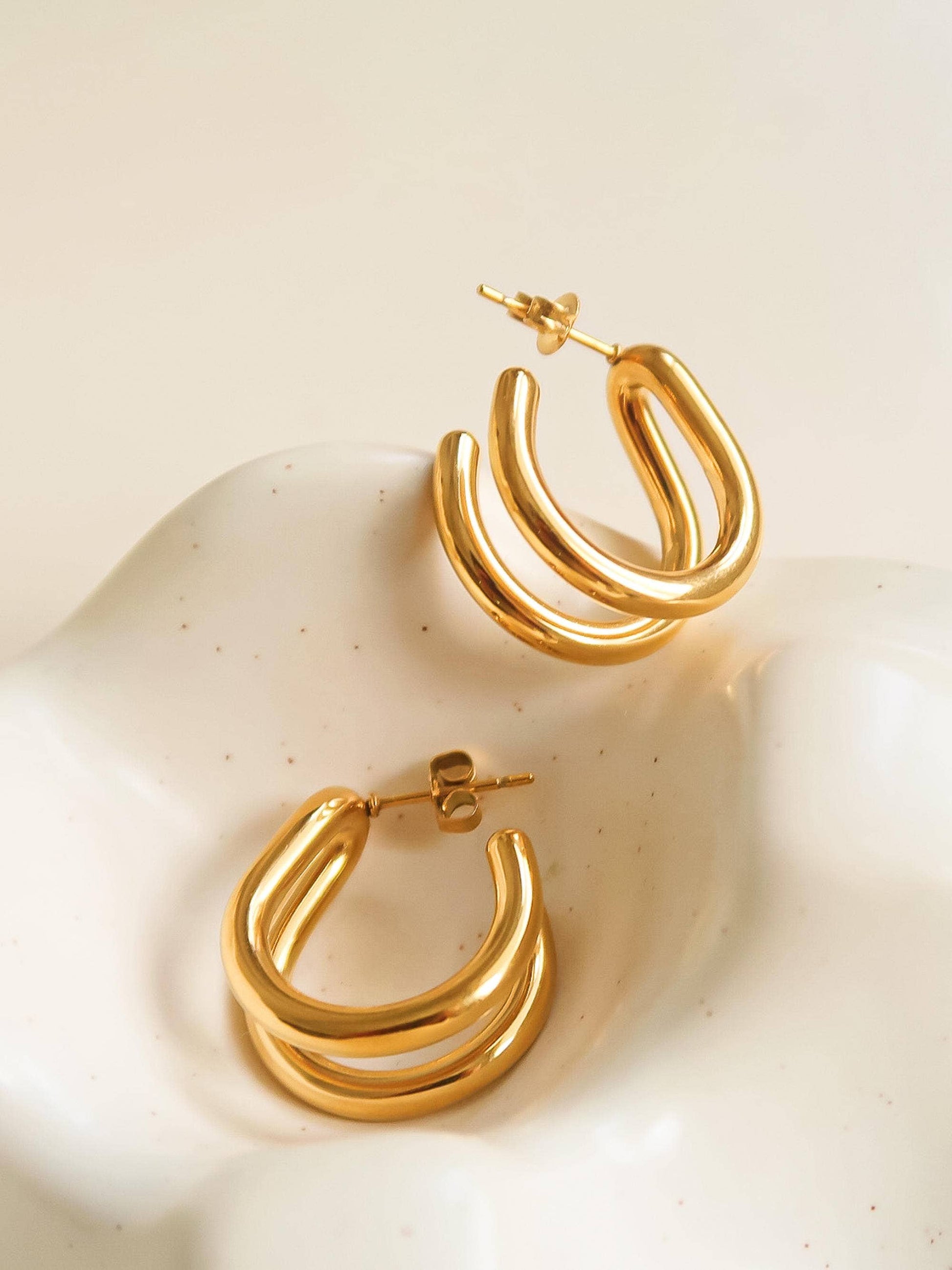 Cosette Double Hoop Earring