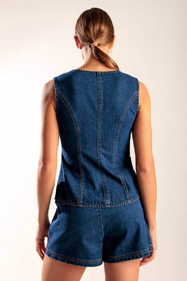 Angelica Denim Vest