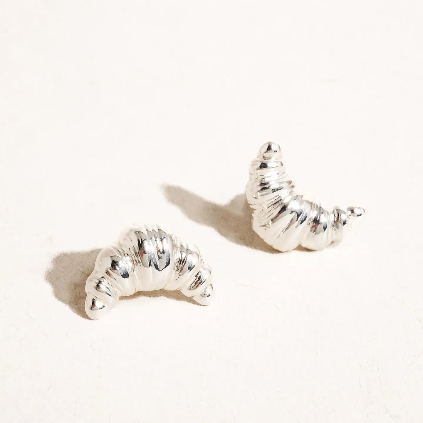 Eliza Croissant Stud- Silver